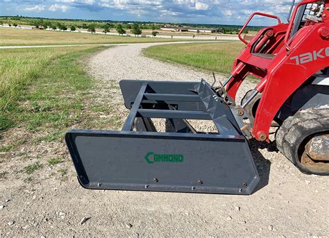 skid steer grader blade|driveway maintainer for skid steer.